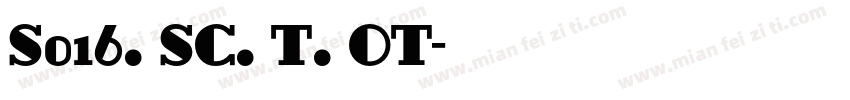 S016. SC. T. OT字体转换